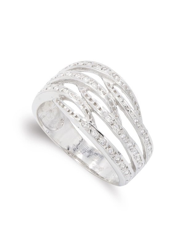 18K SORTIJA ORO BLANCO CIRCONITAS