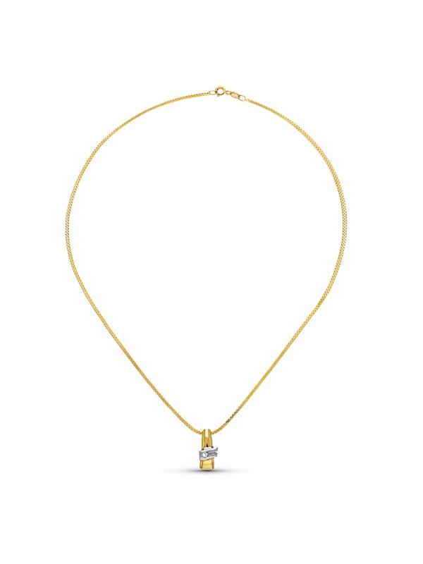 18K COLGANTE ORO AMARILLO BRILLANTE...