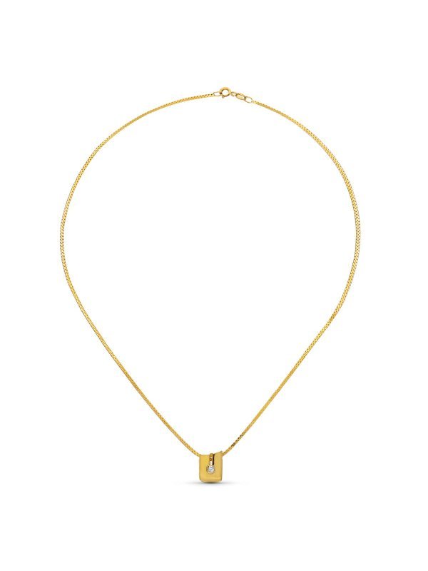 18K COLGANTE ORO AMARILLO BRILLANTES...