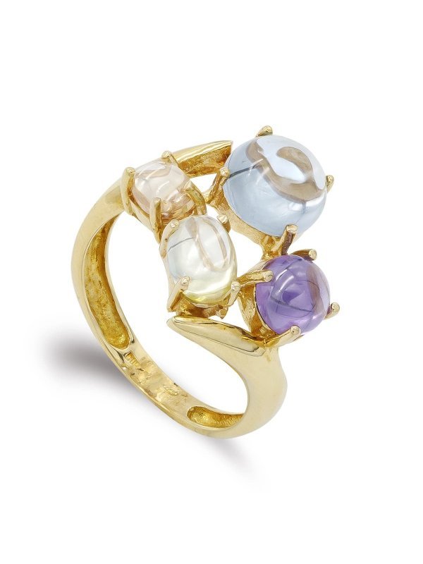 18K SORTIJA ORO AMARILLO PIEDRAS...