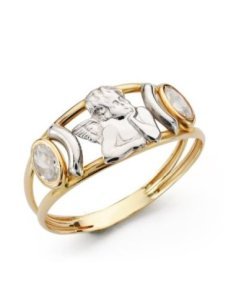 18K SORTIJA BICOLOR ANGELITO