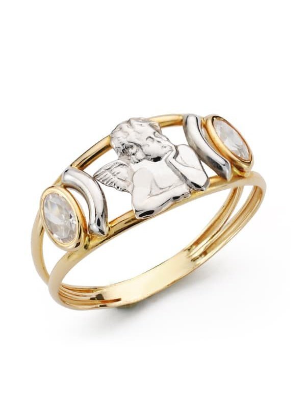 18K SORTIJA BICOLOR ANGELITO