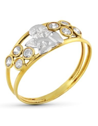 18K SORTIJA BICOLOR ANGELITO