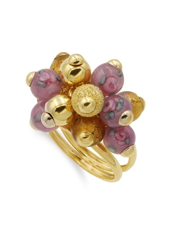 18K SORTIJA ORO AMARILLO DOBLE CON...