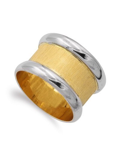 18K SORTIJA ORO BICOLOR...