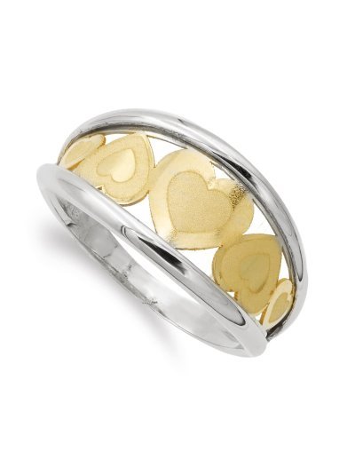 18K SORTIJA ORO BICOLOR...