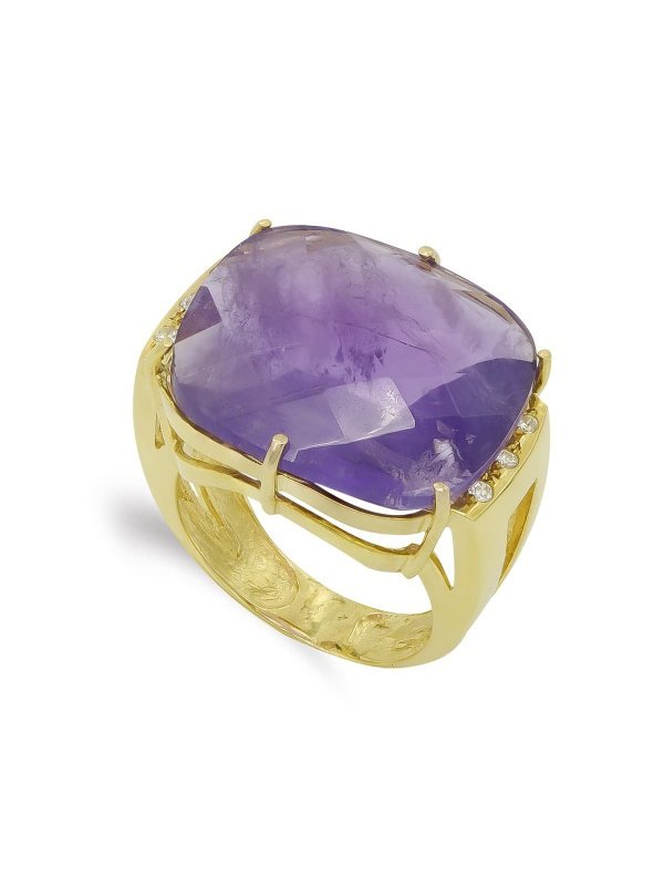 18K SORTIJA ORO AMARILLO PIEDRA DE...