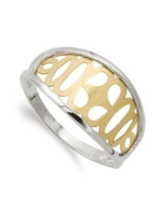 18K SORTIJA ORO BICOLOR...