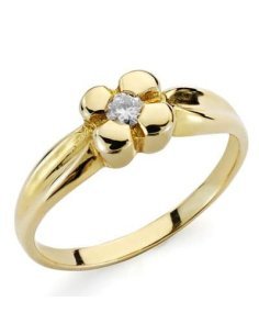18K SOLITARIO ORO AMARILLO...