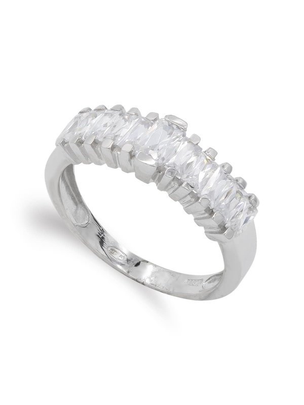 18K SORTIJA ORO BLANCO BARRAS EN...