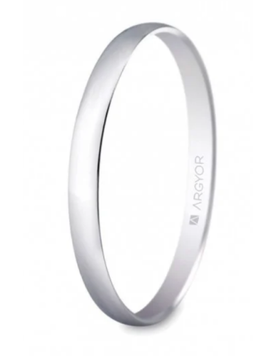 Alianza de boda oro blanco...