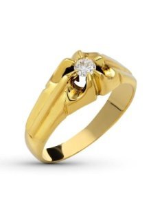18K SOLITARIO ORO AMARILLO...