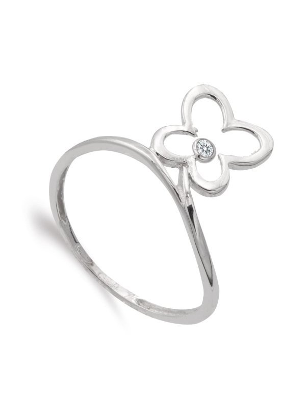 18K SORTIJA ORO BLANCO MARIPOSA 9X9...