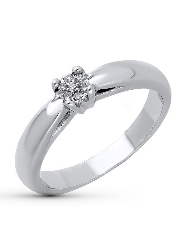 18K SORTIJA ORO BLANCO BRILLANTES...