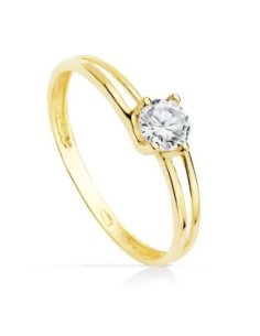 18K SOLITARIO ORO AMARILLO...