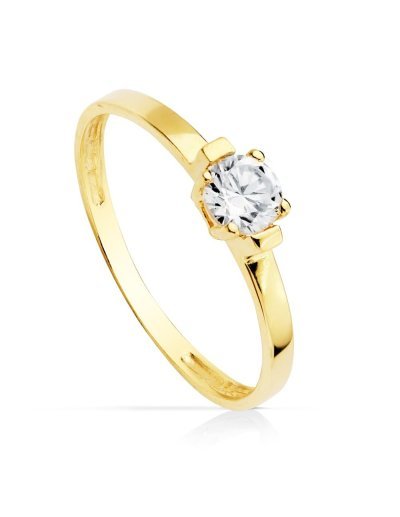 18K SOLITARIO ORO AMARILLO...
