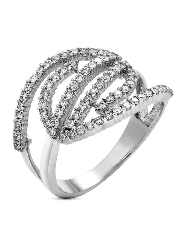 18K SORTIJA ORO BLANCO CIRCONITAS