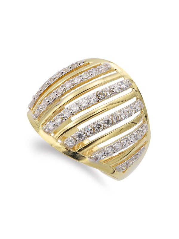 18K SORTIJA ORO BICOLOR ANCHA CON...