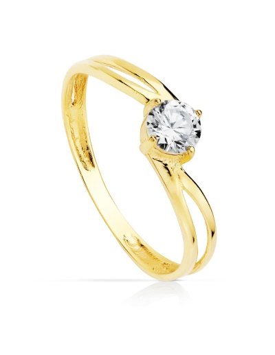 18K SOLITARIO ORO AMARILLO...