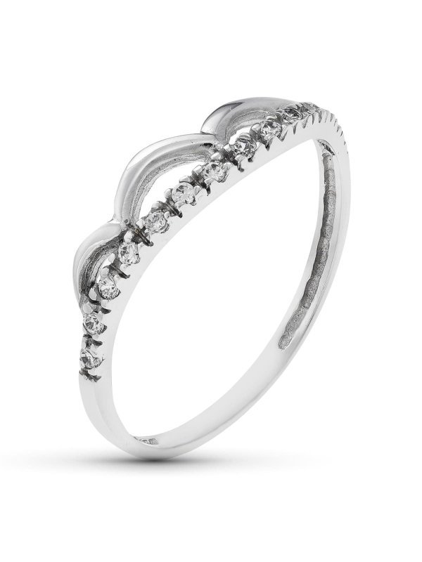 18K SORTIJA ORO BLANCO CIRCONITAS