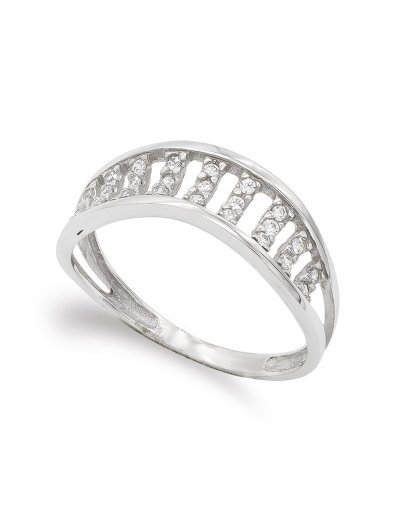 18K SORTIJA ORO BLANCO CON...