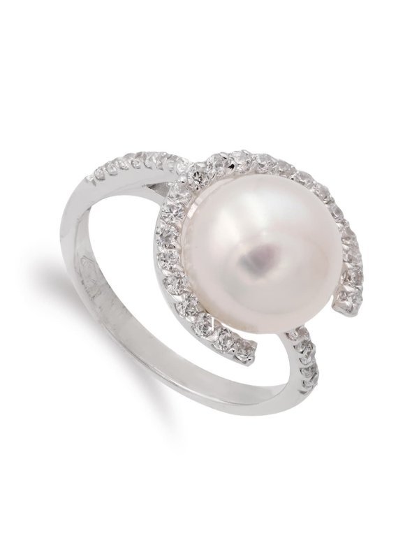 18K SORTIJA ORO BLANCO Y CIRCONITAS...
