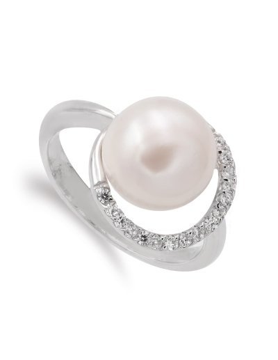 18K SORTIJA ORO BLANCO CON...
