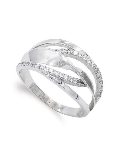 18K SORTIJA ORO BLANCO CON...