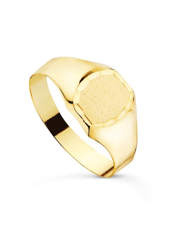 18K SELLO ORO AMARILLO CADETE HUECO...