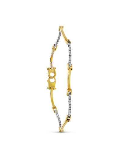 18K PULSERA ORO BICOLOR...