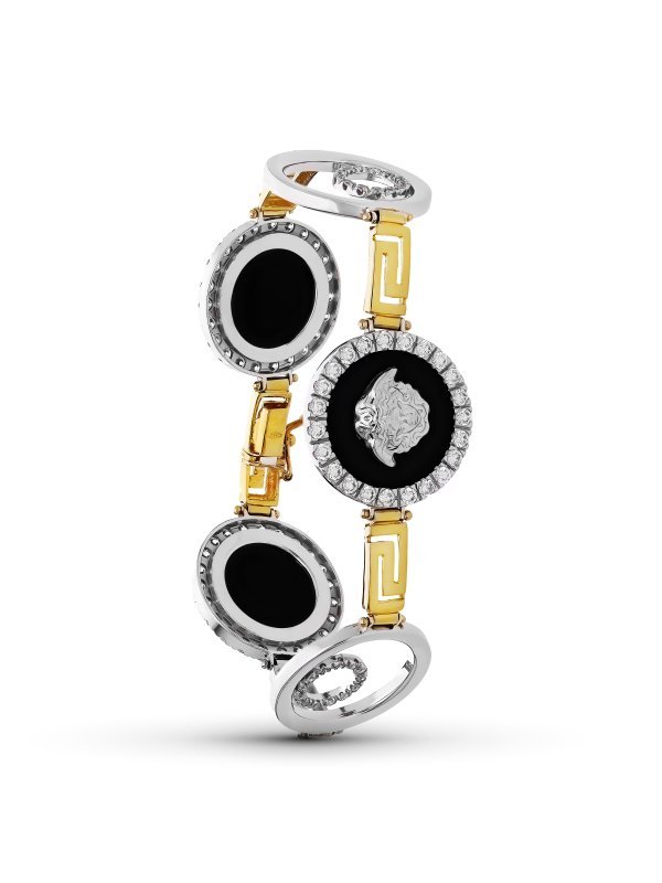 18K PULSERA ORO BICOLOR MEDUSAS...