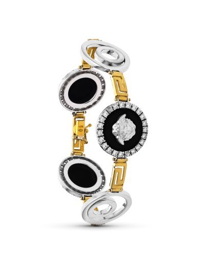 18K PULSERA ORO BICOLOR...