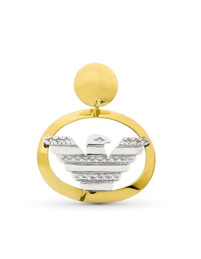 18K COLGANTE ORO BICOLOR...