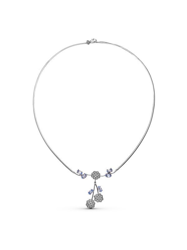 18K GARGANTILLA ORO BLANCO HILO...