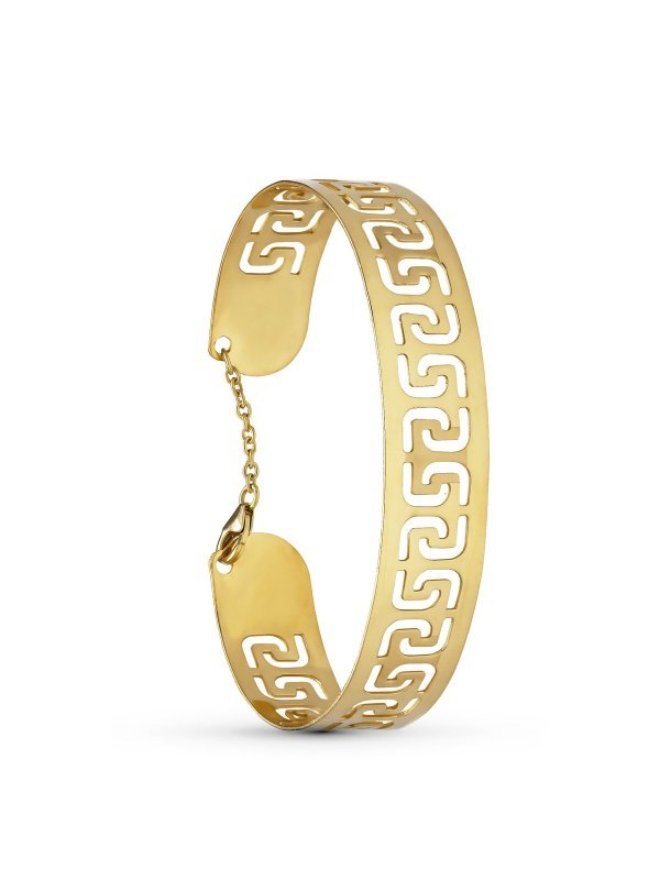 18K PULSERA ORO AMARILLO CALADA LASER