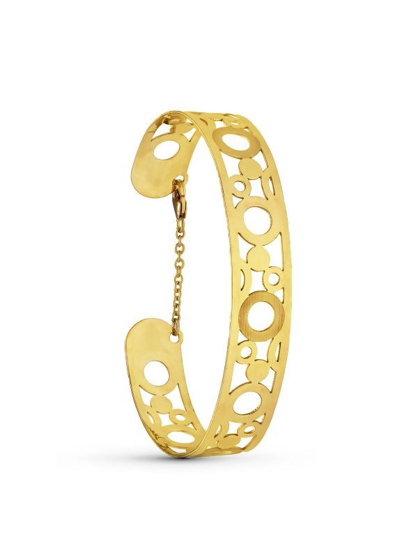 18K PULSERA ORO AMARILLO RIGIDA...