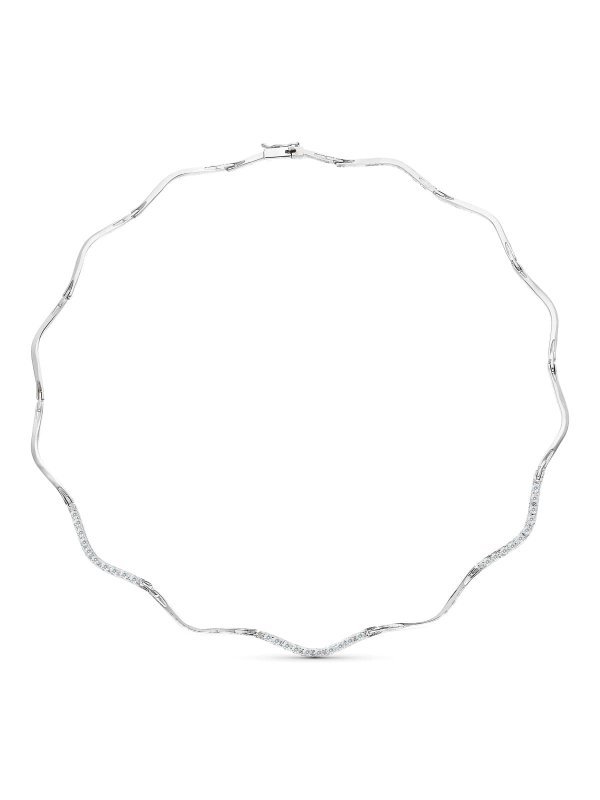 18K GARGANTILLA ORO BLANCO CIRCONITAS