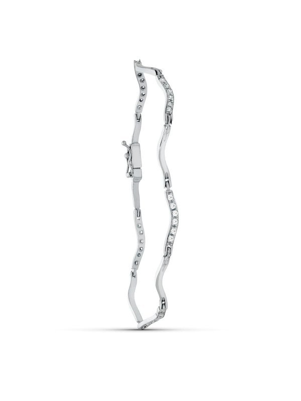 18K PULSERA ORO BLANCO CIRCONITAS