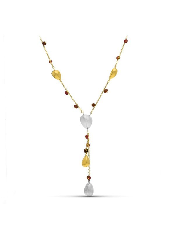 18K GARGANTILLA ORO BICOLOR PIEDRAS...