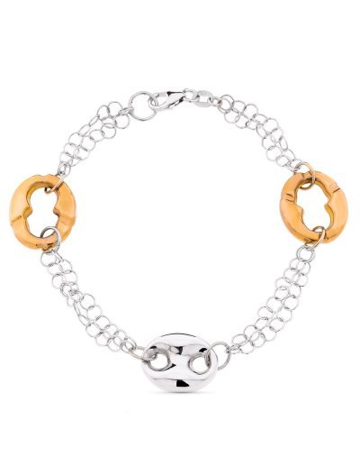 18K PULSERA BICOLOR ORO...