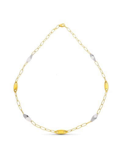 18K GARGANTILLA ORO BICOLOR...