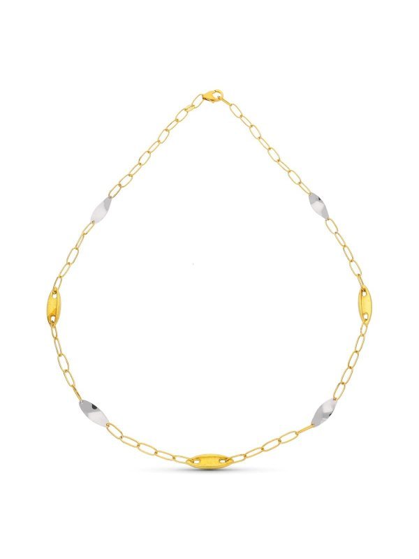 18K GARGANTILLA ORO BICOLOR ESLABONES