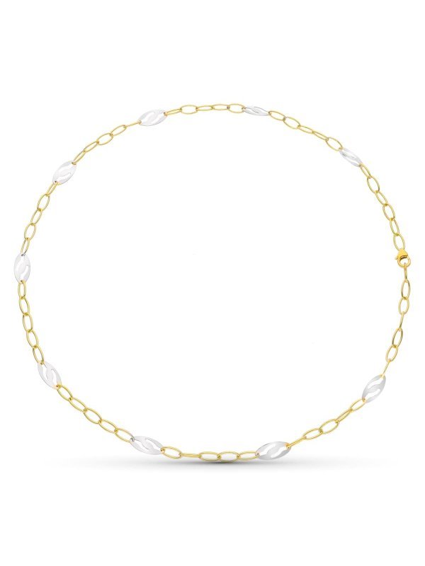 18K GARGANTILLA ORO BICOLOR MOTIVOS...