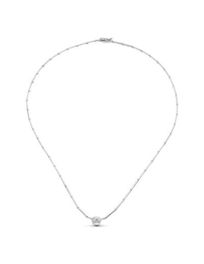 18K GARGANTILLA ORO BLANCO...