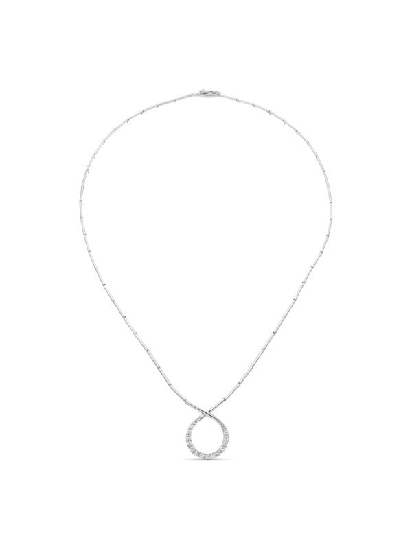 18K GARGANTILLA ORO BLANCO CIRCONITA