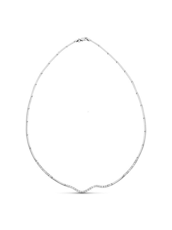 18K GARGANTILLA ORO BLANCO CIRCONITAS