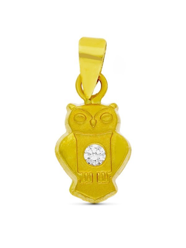 18K COLGANTE ORO AMARILLO BUHO. 10X6 MM