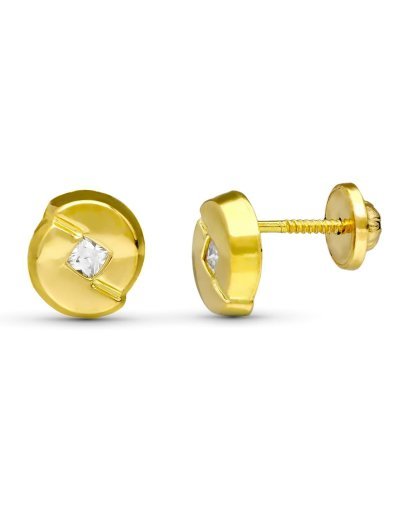 18K PENDIENTES ORO AMARILLO...
