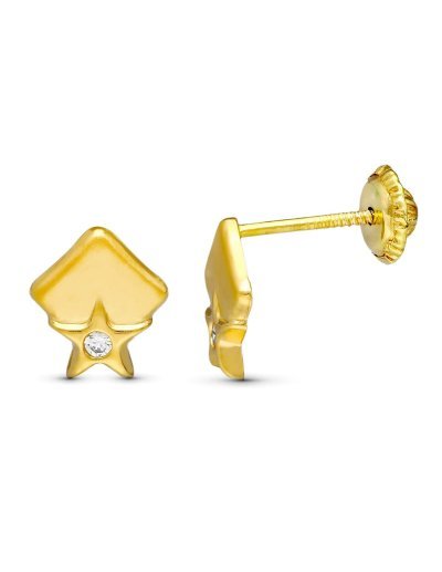 18K PENDIENTES ORO AMARILLO...
