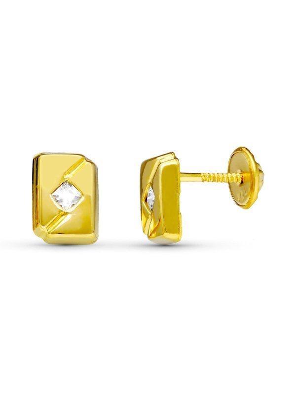 18K PENDIENTES ORO AMARILLO...